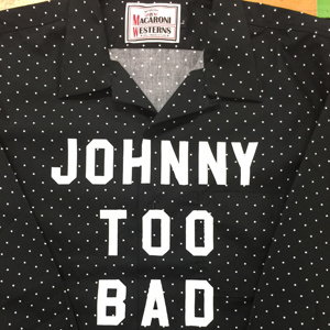 ドット柄シャツにプリント