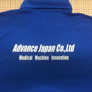 ドライポロにパールラメプリント